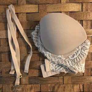 strapless natori bra feathers 32C